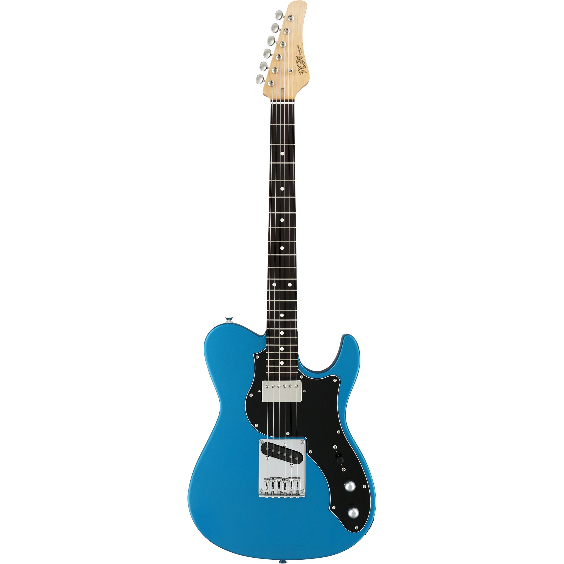 FGN Guitars Boundary Iliad Sapphire Blue Metallic elektrische gitaar met gigbag