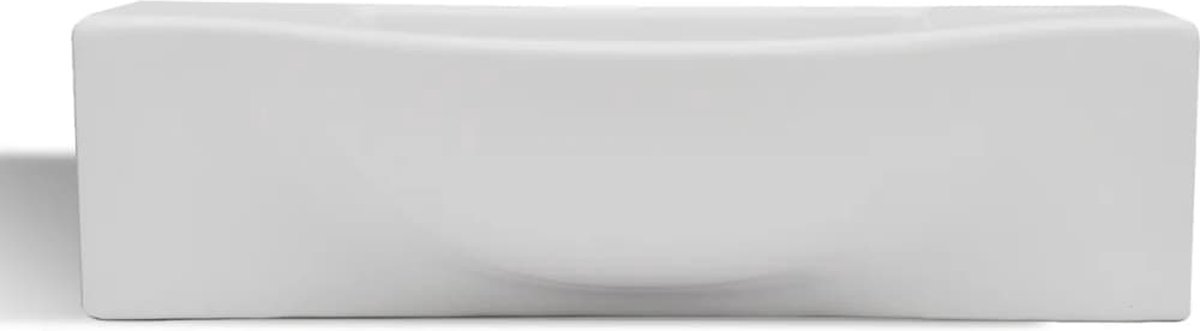 Vidaxl Wastafel Met Kraangat Keramiek - Wit