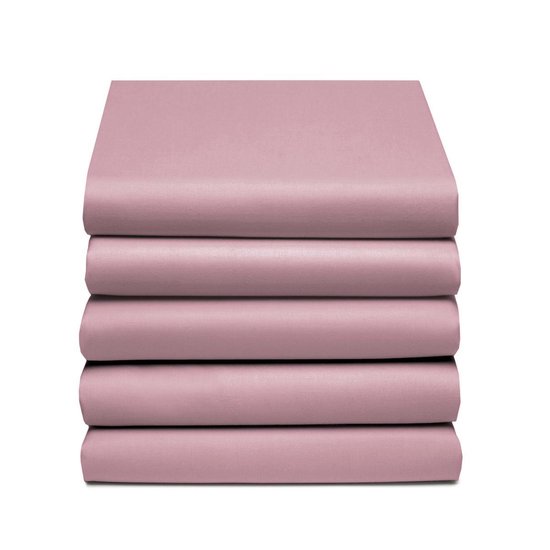 Damai Hoeslaken Mauve (Katoen)-180 X 200 Cm - Roze