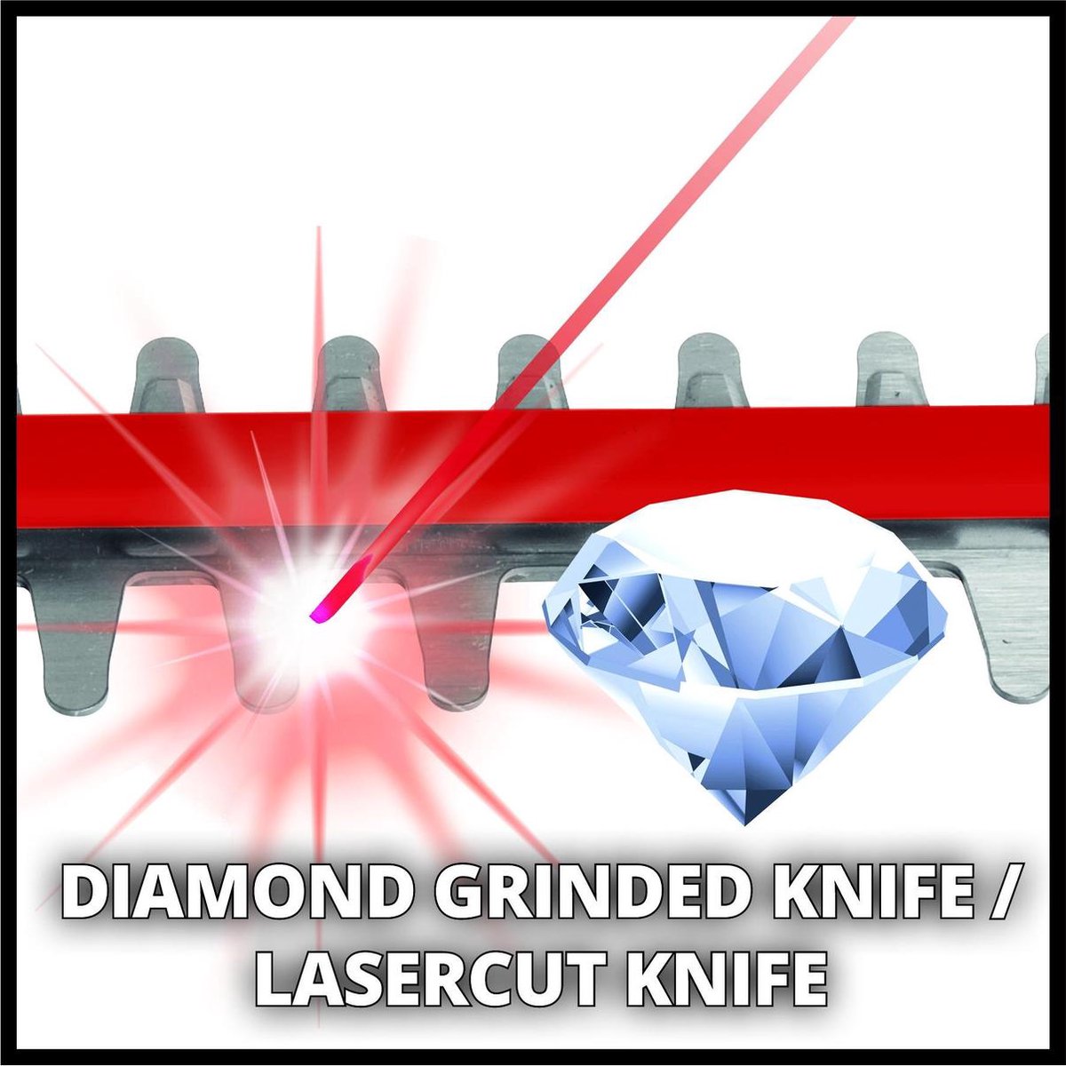 Einhell Accu-heggenschaar Ge-ch 36/65 Solo - Rood