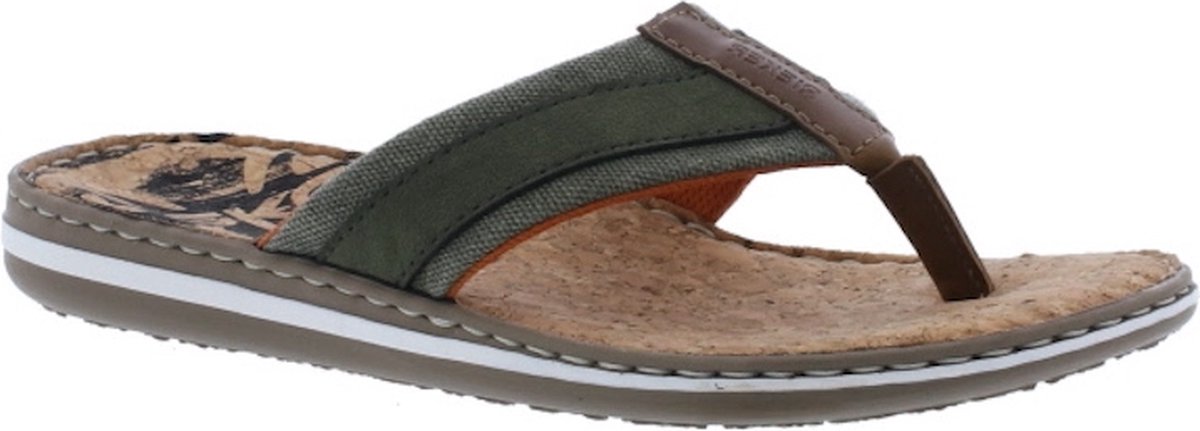 Rieker - Teenslippers - Groen