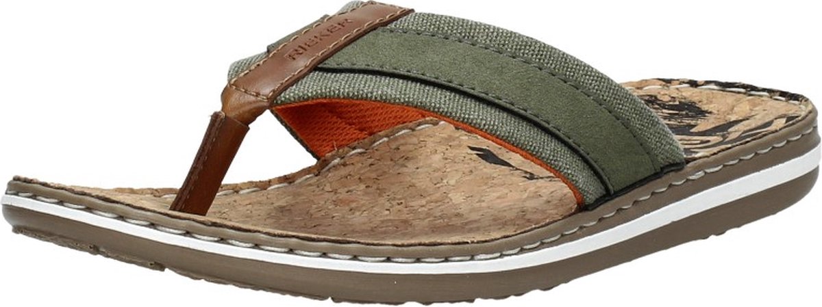 Rieker - Teenslippers - Groen