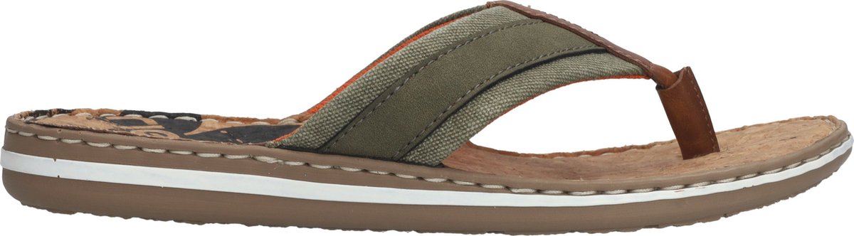 Rieker - Teenslippers - Groen