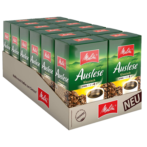 Melitta - Auslese Classic Gemalen koffie - 12x 500g