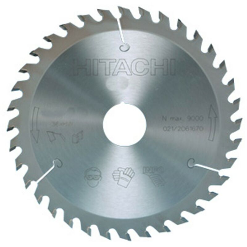 Hitachi Hikoki - 752408 - Disco para sierra circular e ingletadora 160x2.6x1.6 mm eje 20/16 mm 48 dientes para madera