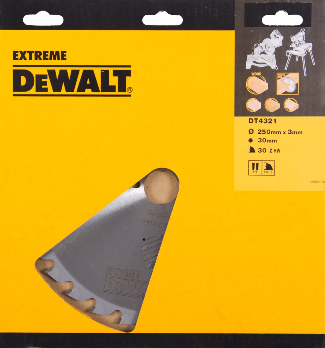 DeWalt Stanley Black&deck - DT4321-QZ - HOJA PARA SIERRA CIRCULAR ESTACIONARIA 250X30MM 30D