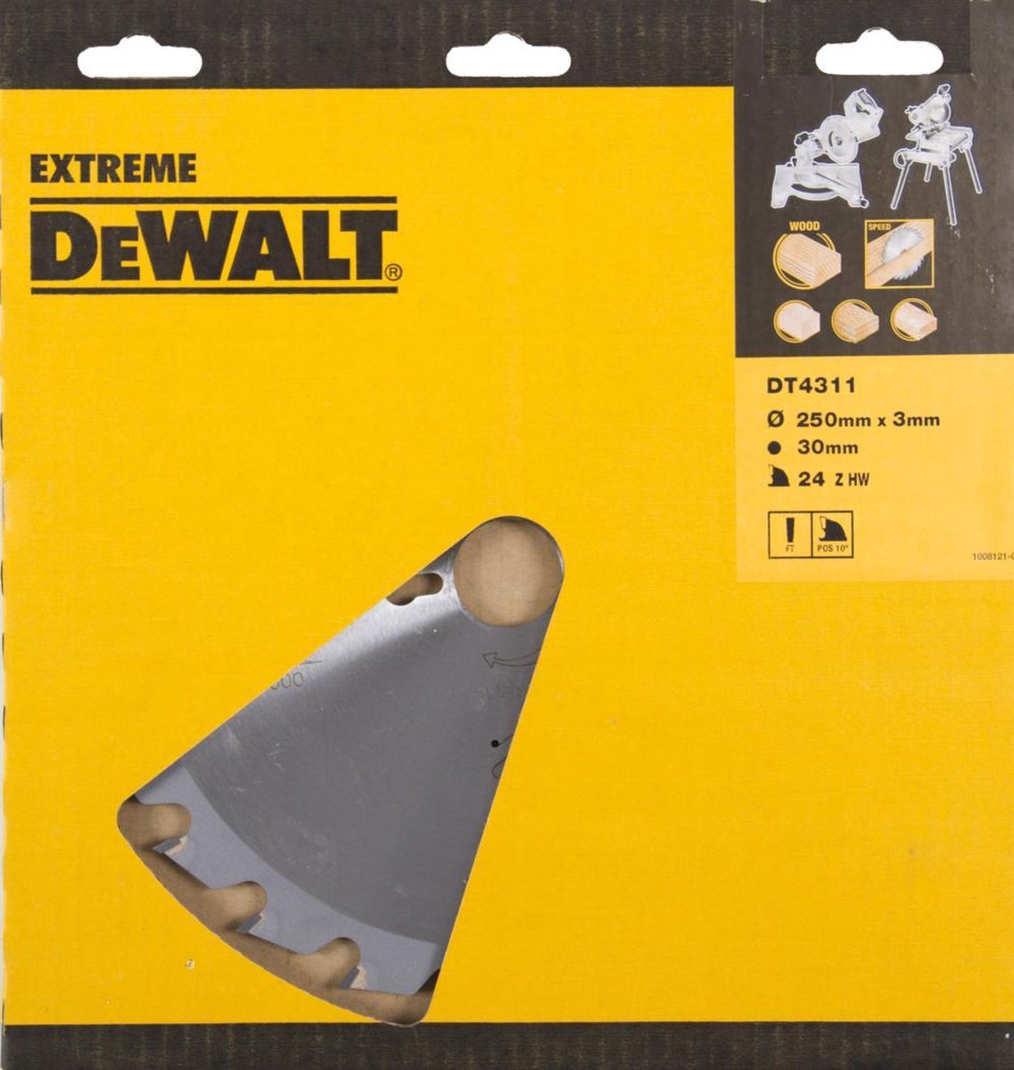 DeWalt DT4311-QZ - HOJA PARA SIERRA CIRCULAR ESTACIONARIA 250X30MM 24D - Stanley Black&deck