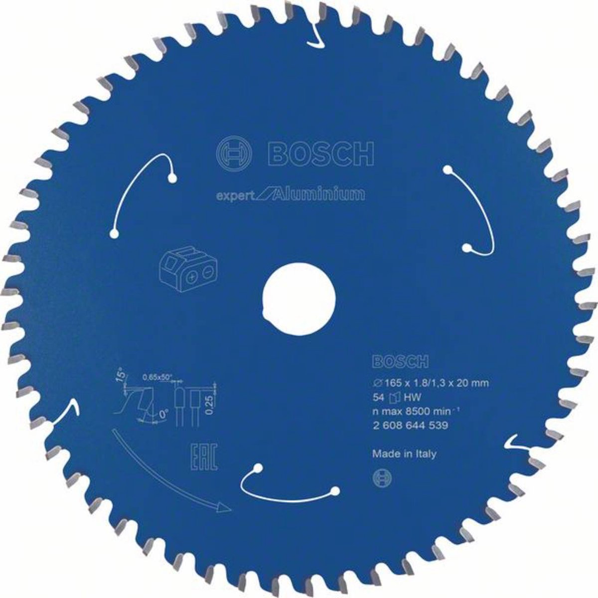 Bosch Cuchilla Para Sierra Circular 165X1.8 / 1.3X20 Z54 expert De Alu