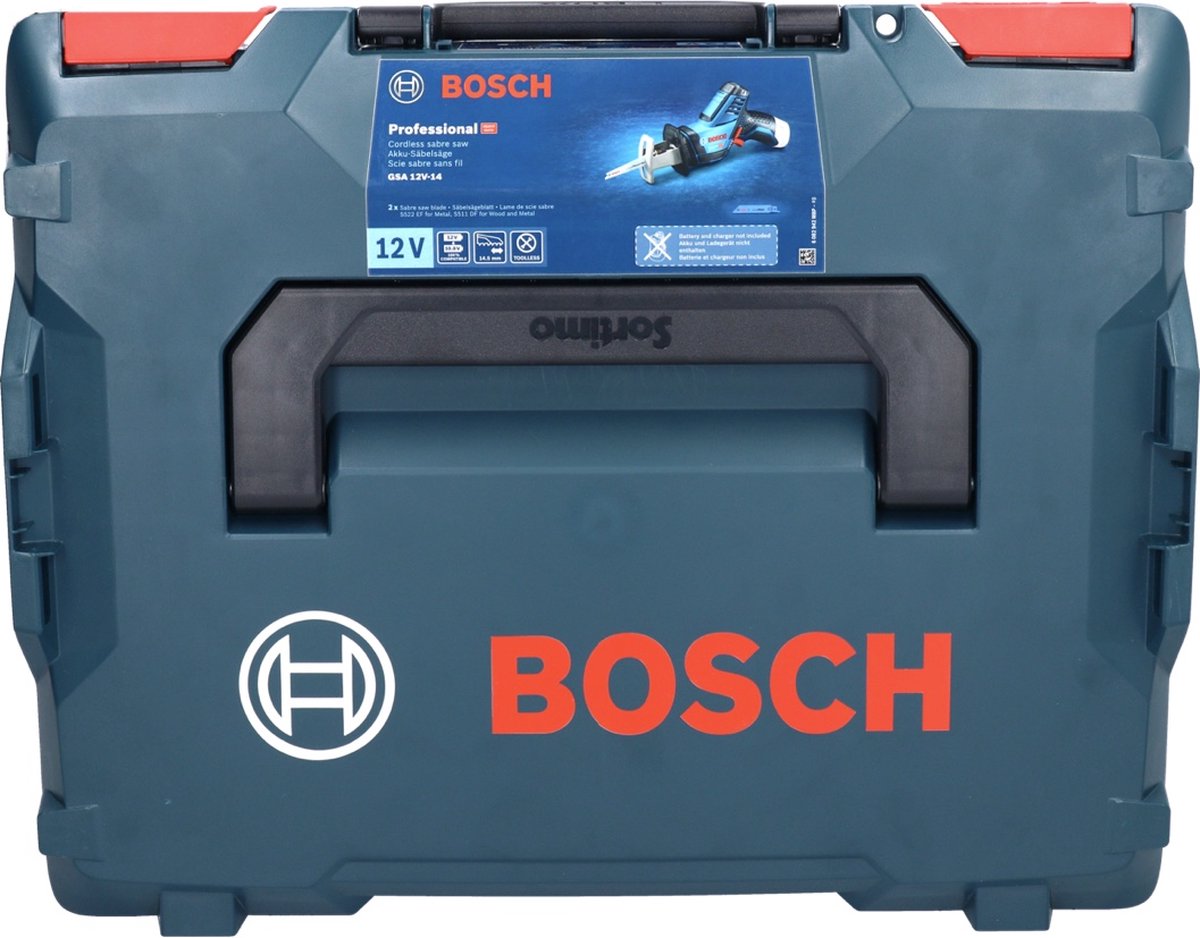 Bosch - Sierra Sable GSA 12V-14 (2 x 3,0 Ah + GAL12V-40 + L-Boxx 102)