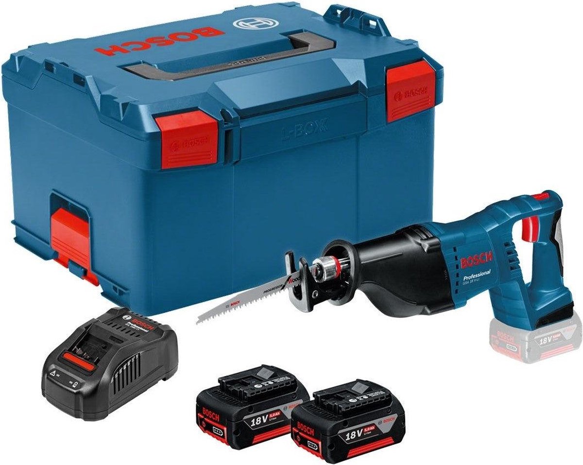 Bosch - Sierra Sable GSA 18V-LI (2 x 5,0 Ah + GAL1880CV + L-Boxx 238)
