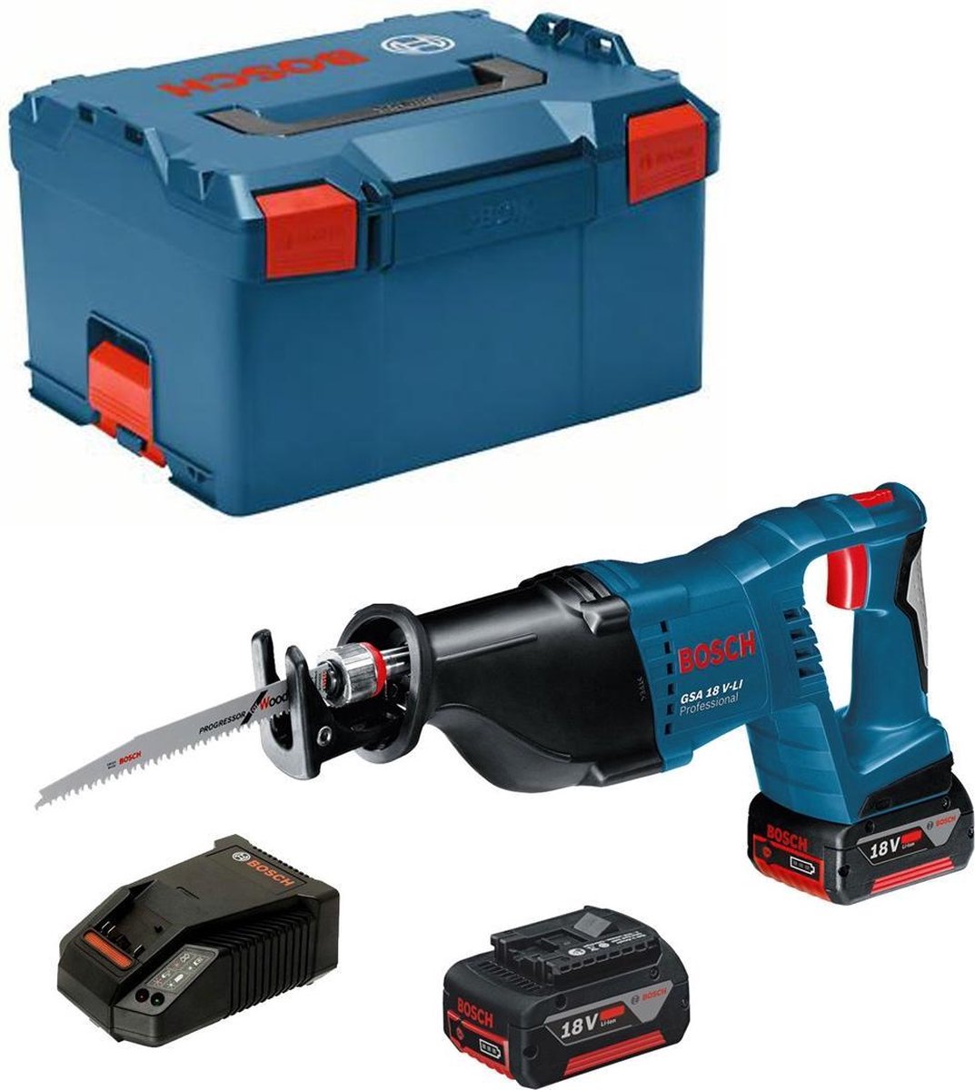 Bosch - Sierra Sable GSA 18V-LI (2 x 5,0 Ah + GAL1880CV + L-Boxx 238)