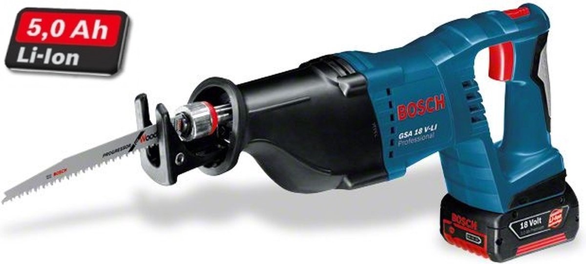 Bosch - Sierra Sable GSA 18V-LI (2 x 5,0 Ah + GAL1880CV + L-Boxx 238)