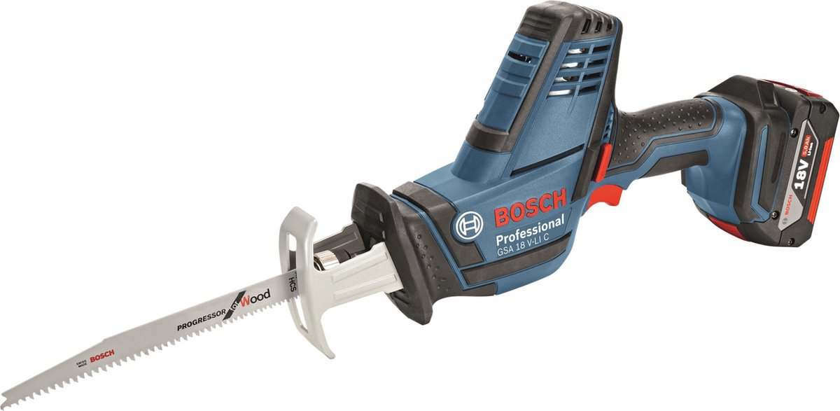 Bosch - Batería Sabre Saw GSA 18 V-LI C con 2 x 5.0 AH batería L-boxx
