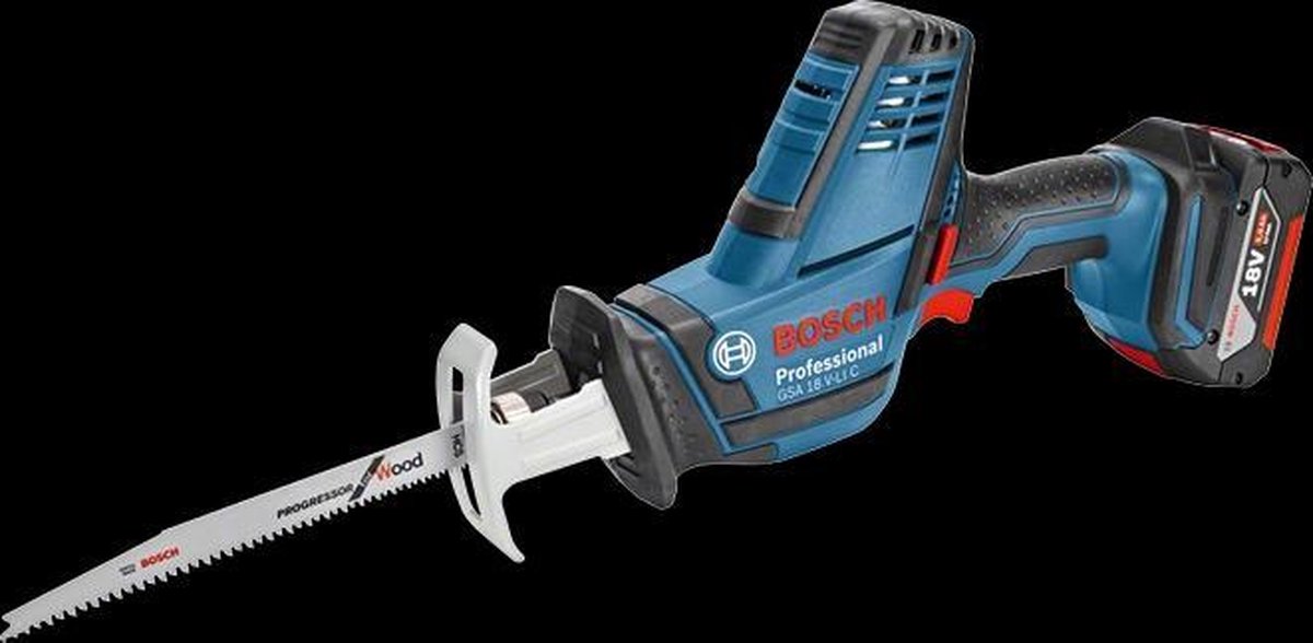 Bosch - Batería Sabre Saw GSA 18 V-LI C con 2 x 5.0 AH batería L-boxx