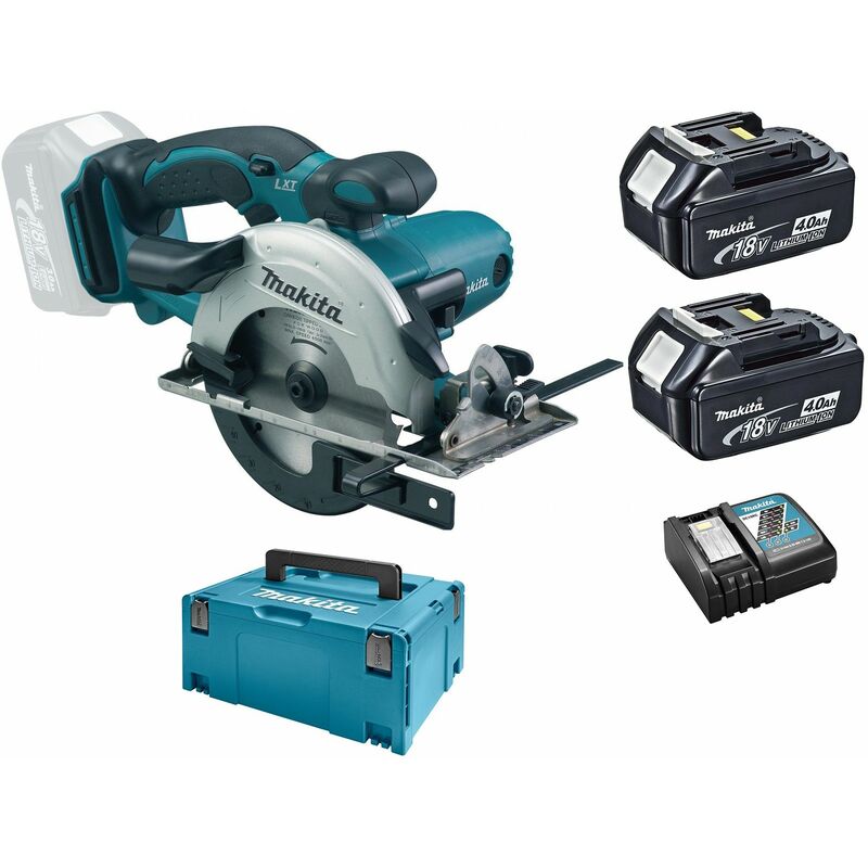 Makita - DSS501RMJ 18V Litio-Ion baterías Juego de Sierra circular (2x baterías 4.0Ah ) en Mbox - 136mm