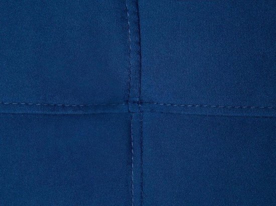 Beliani Visnes Slaapbank Fluweel 107 X 218 Cm - Blauw