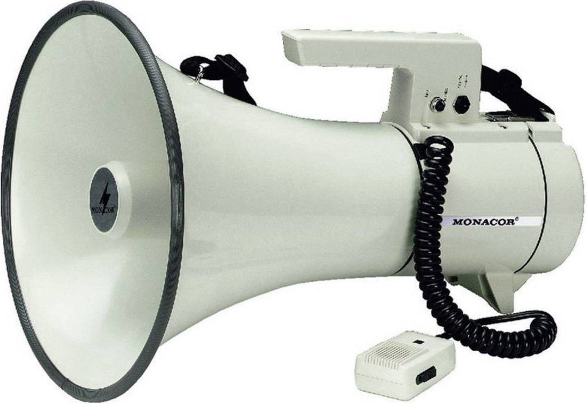 Monacor TM-35 megafoon met afneembare microfoon 35 Watt