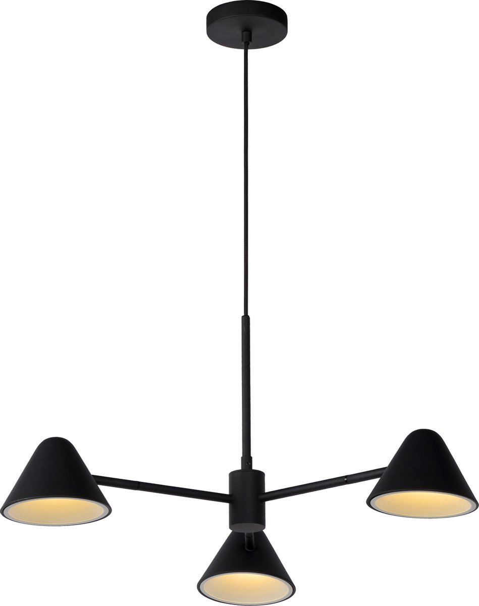 Lucide Devon Hanglamp 3x3w Led - Zwart