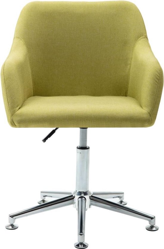 Vidaxl Eetkamerstoelen Draaibaar 2 St Stof - Groen