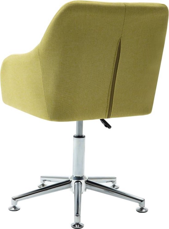Vidaxl Eetkamerstoelen Draaibaar 2 St Stof - Groen