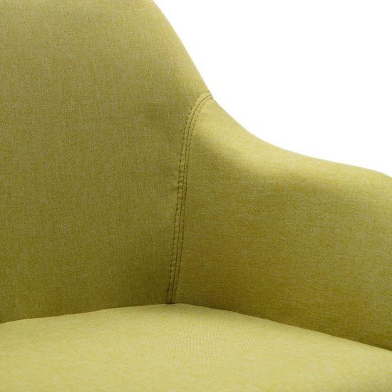 Vidaxl Eetkamerstoelen Draaibaar 2 St Stof - Groen