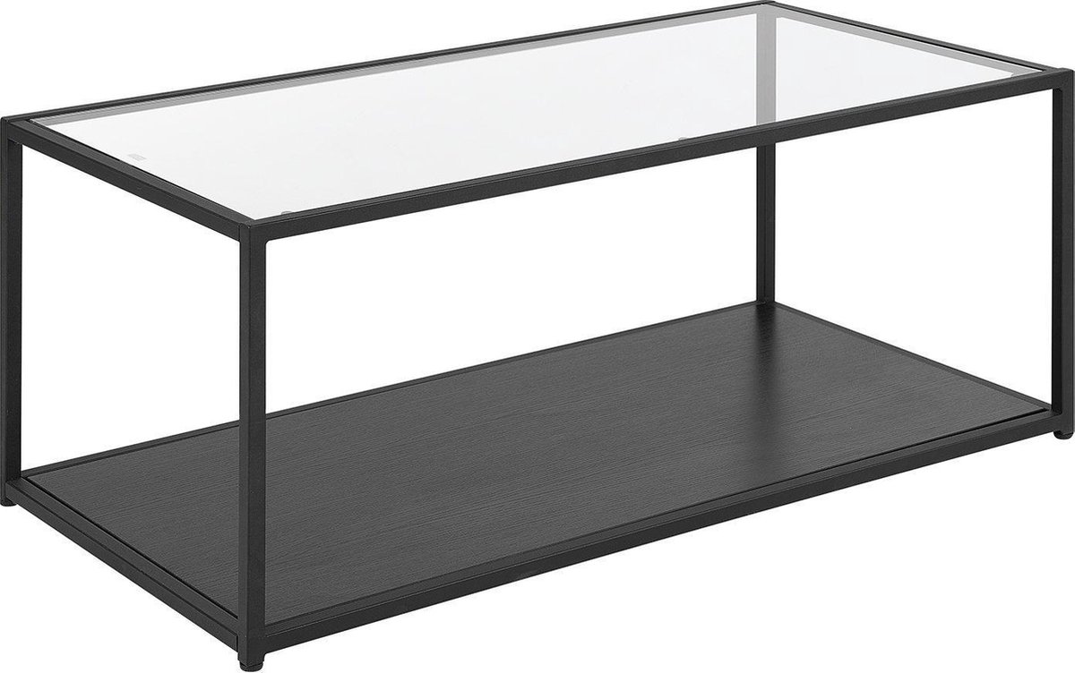 Beliani Medora Salontafel Glas 54 X 100 Cm - Zwart