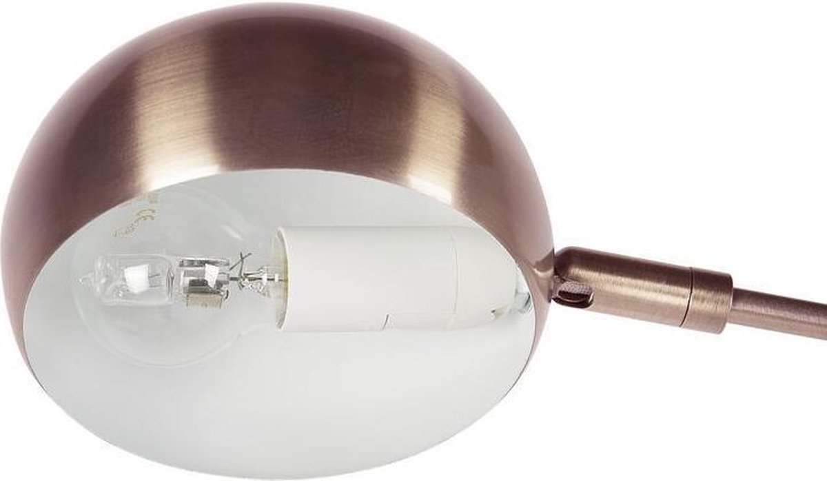 Beliani Flinders Staande Lamp Verchroomd Metaal 100 X 100 Cm