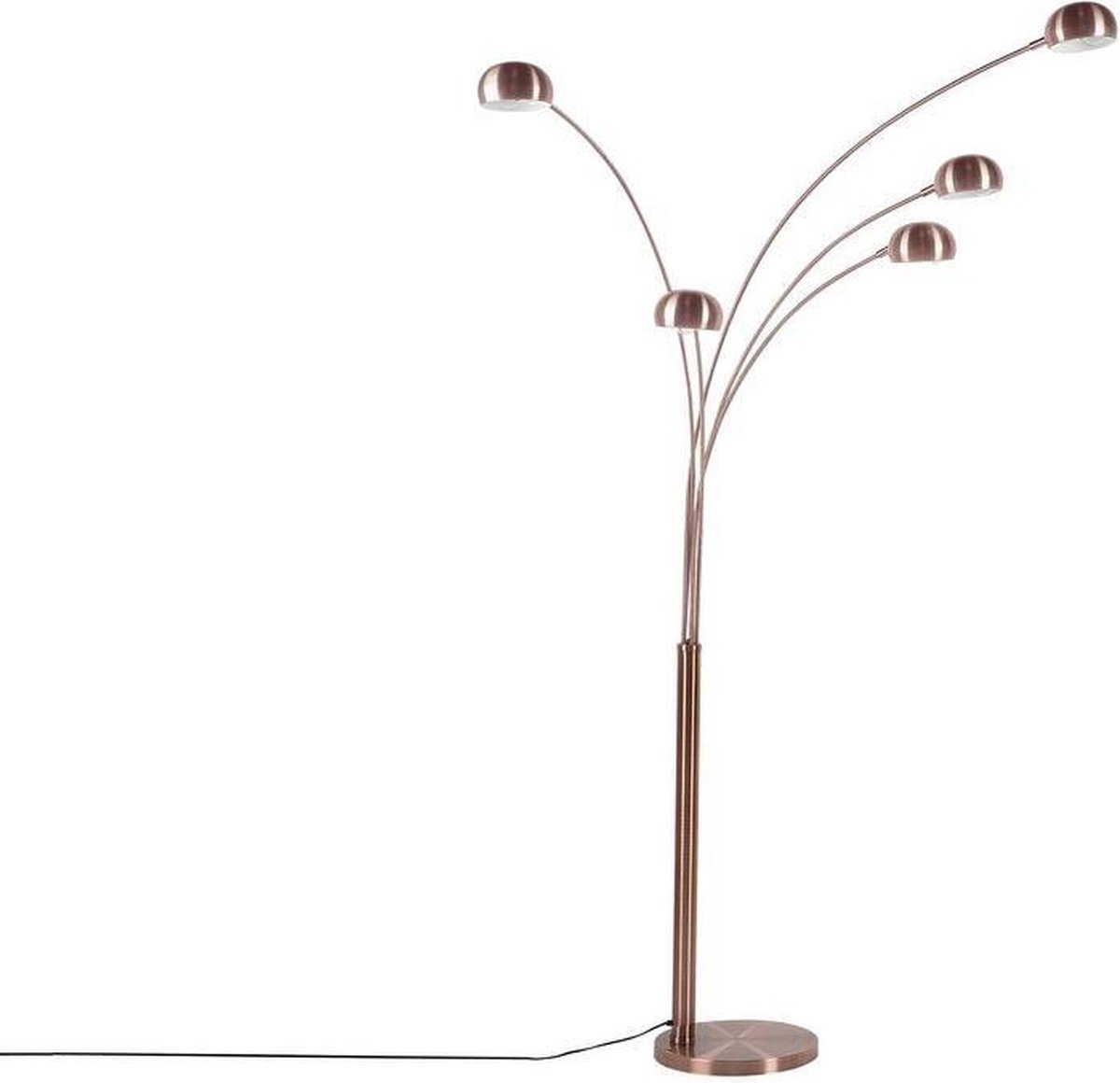 Beliani Flinders Staande Lamp Verchroomd Metaal 100 X 100 Cm