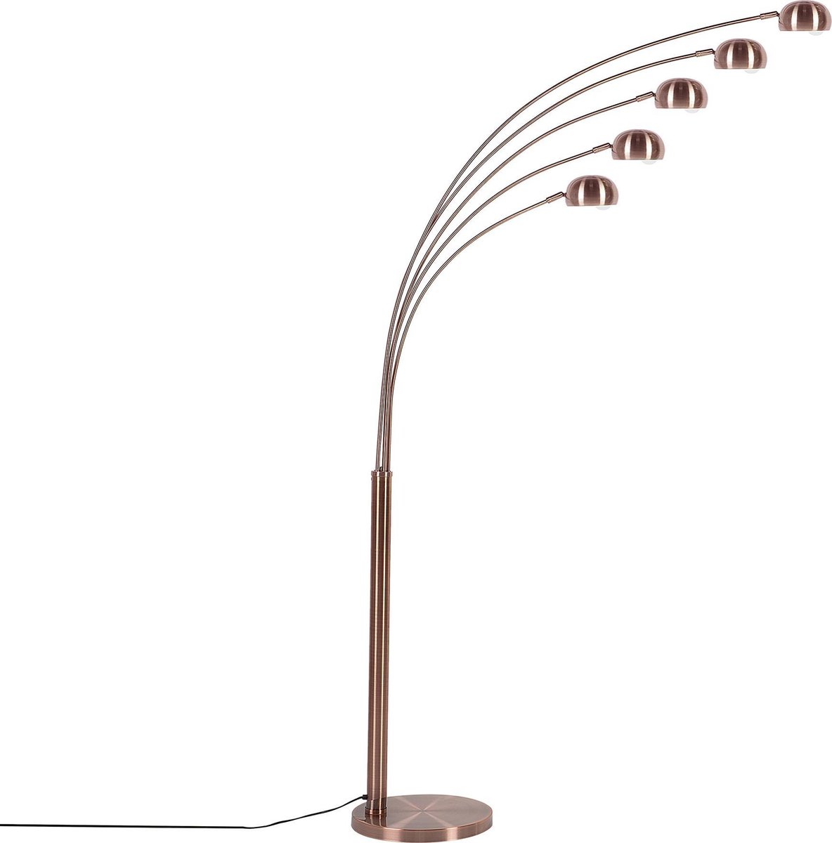 Beliani Flinders Staande Lamp Verchroomd Metaal 100 X 100 Cm