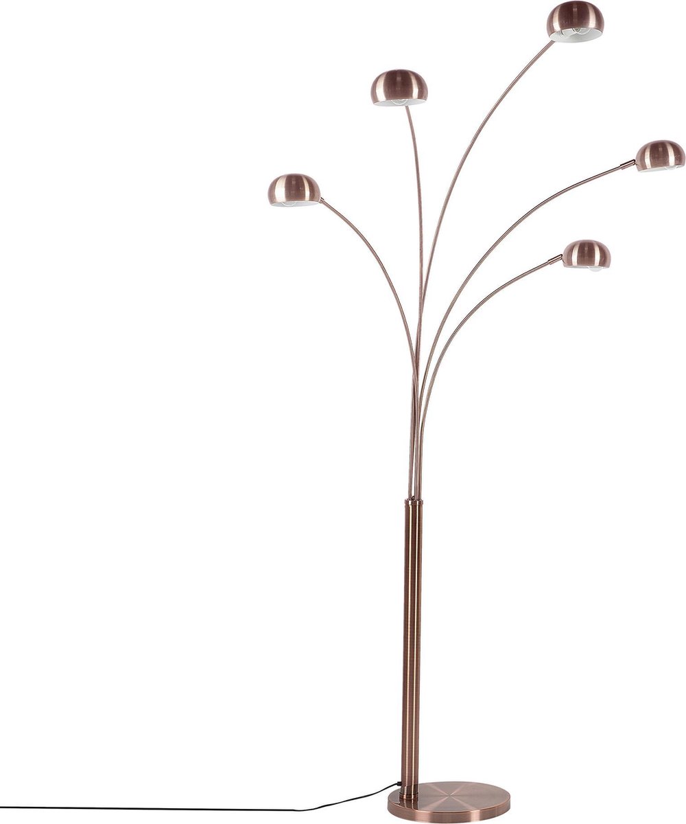 Beliani Flinders Staande Lamp Verchroomd Metaal 100 X 100 Cm