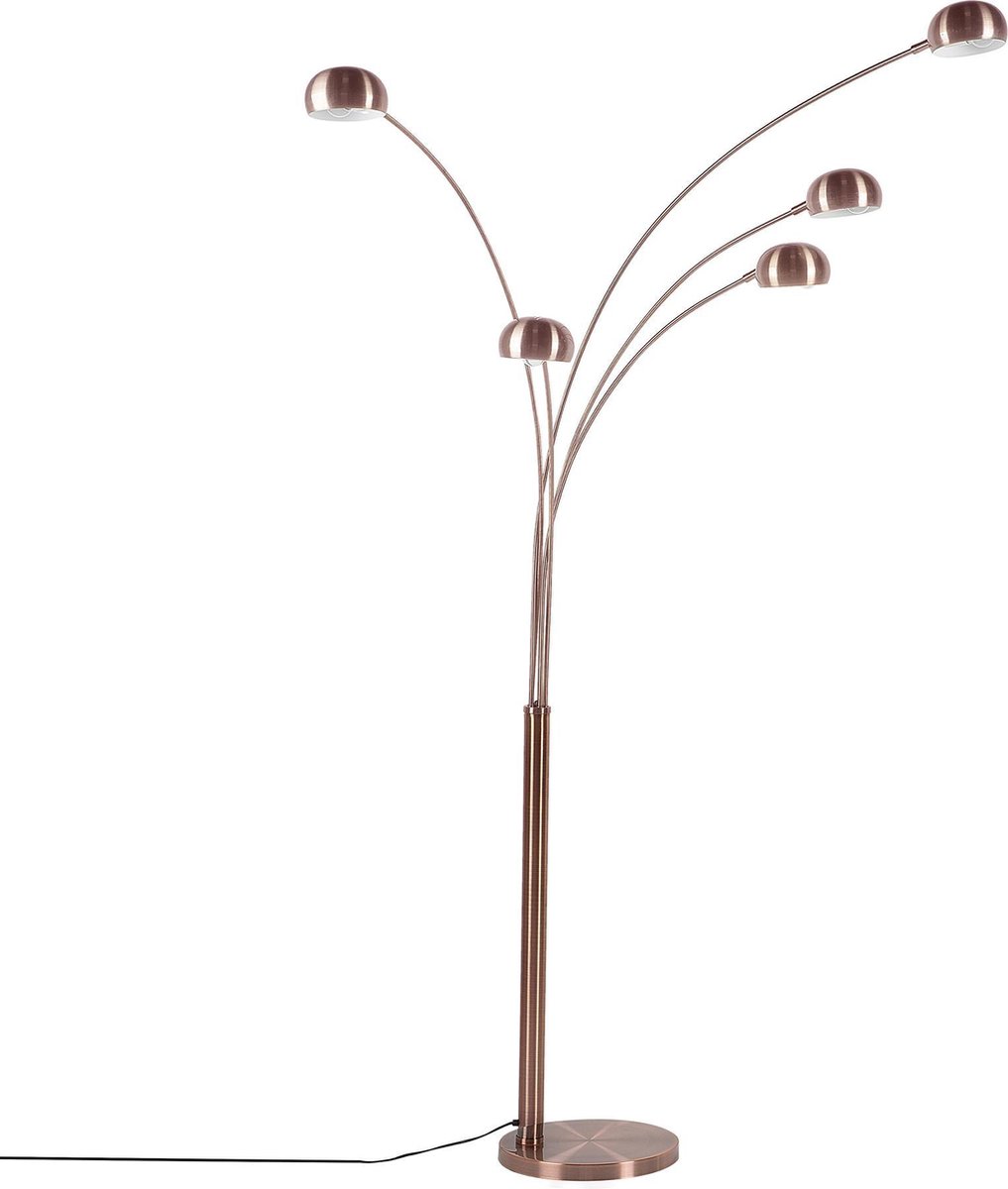 Beliani Flinders Staande Lamp Verchroomd Metaal 100 X 100 Cm