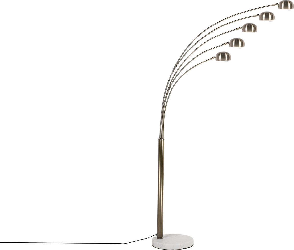 Beliani Flinders Staande Lamp Verchroomd Metaal 100 X 100 Cm - Goud