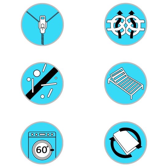 Vidaxl Matras 7 Zone 20 Cm Pocketvering H3 100x200 Cm - Wit