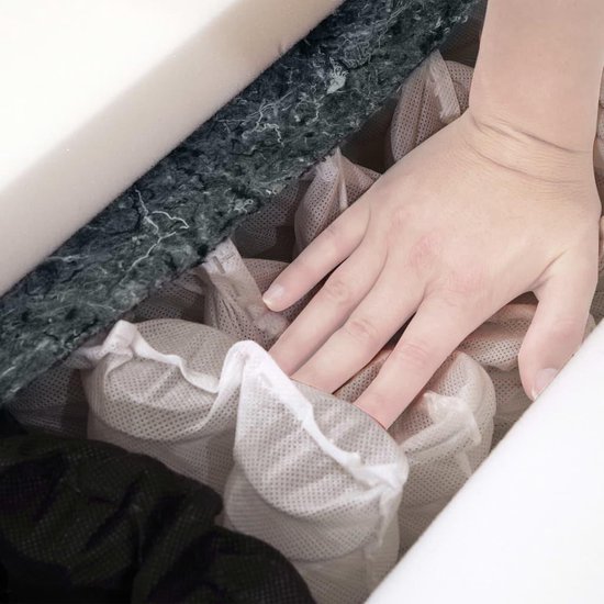 Vidaxl Matras 7 Zone 20 Cm Pocketvering H2 140x200 Cm - Wit