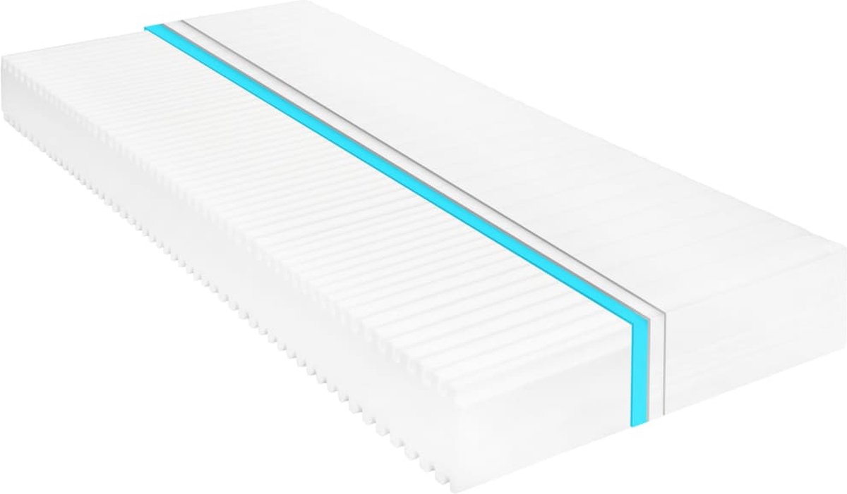 Vidaxl Matras 7 Zone 16 Cm Pu-schuim H2 H3 120x200 Cm - Wit