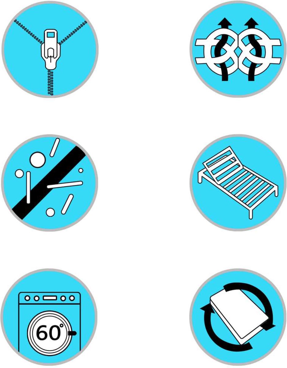 Vidaxl Matras 7 Zone 16 Cm Pu-schuim H2 H3 120x200 Cm - Wit