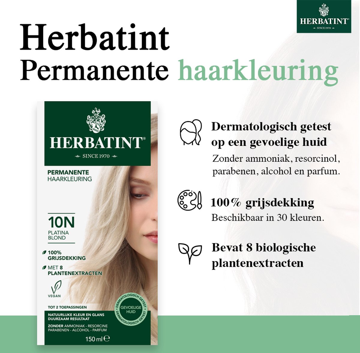Herbatint Haarverf Gel - 10N Platinum Blond