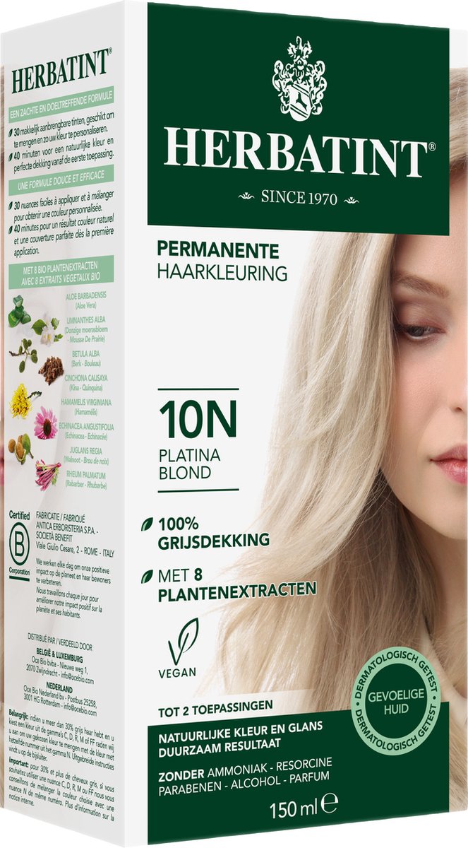 Herbatint Haarverf Gel - 10N Platinum Blond
