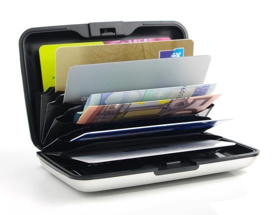 Ögon Designs Ogon Designs Stockholm - Aluminium Creditcardhouder - Navy - Blauw
