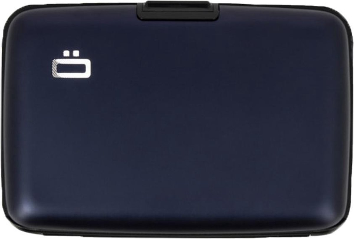 Ögon Designs Ogon Designs Stockholm - Aluminium Creditcardhouder - Navy - Blauw