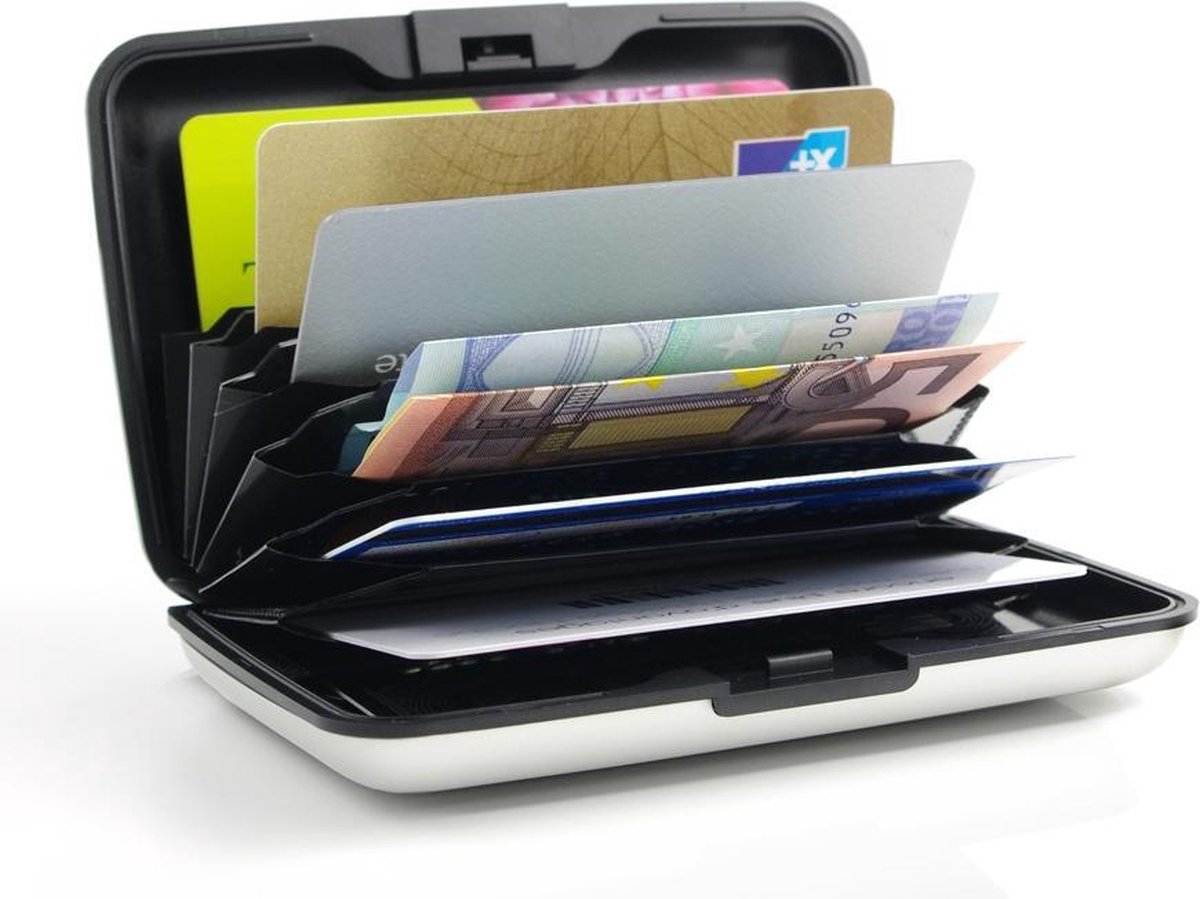 Ögon Designs Ogon Designs Stockholm - Aluminium Creditcardhouder - Navy - Blauw