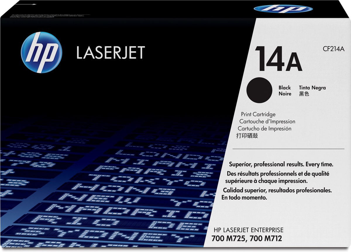 HP 14ae Laserjet Tonercartridge (Cf214a) - Zwart