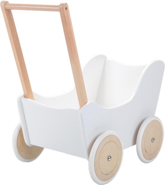 Bandits and Angels - Poppenwagen Little Angel Classic White - Wit