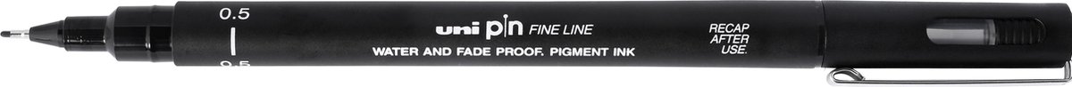 Uni Ball Uni-ball Fineliner Pin 0,5 Mm - Zwart