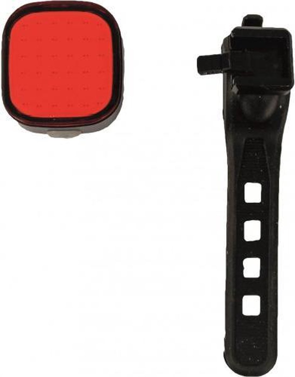 URBAN PROOF LED fiets achterlicht vierkant -USB oplaadbaar