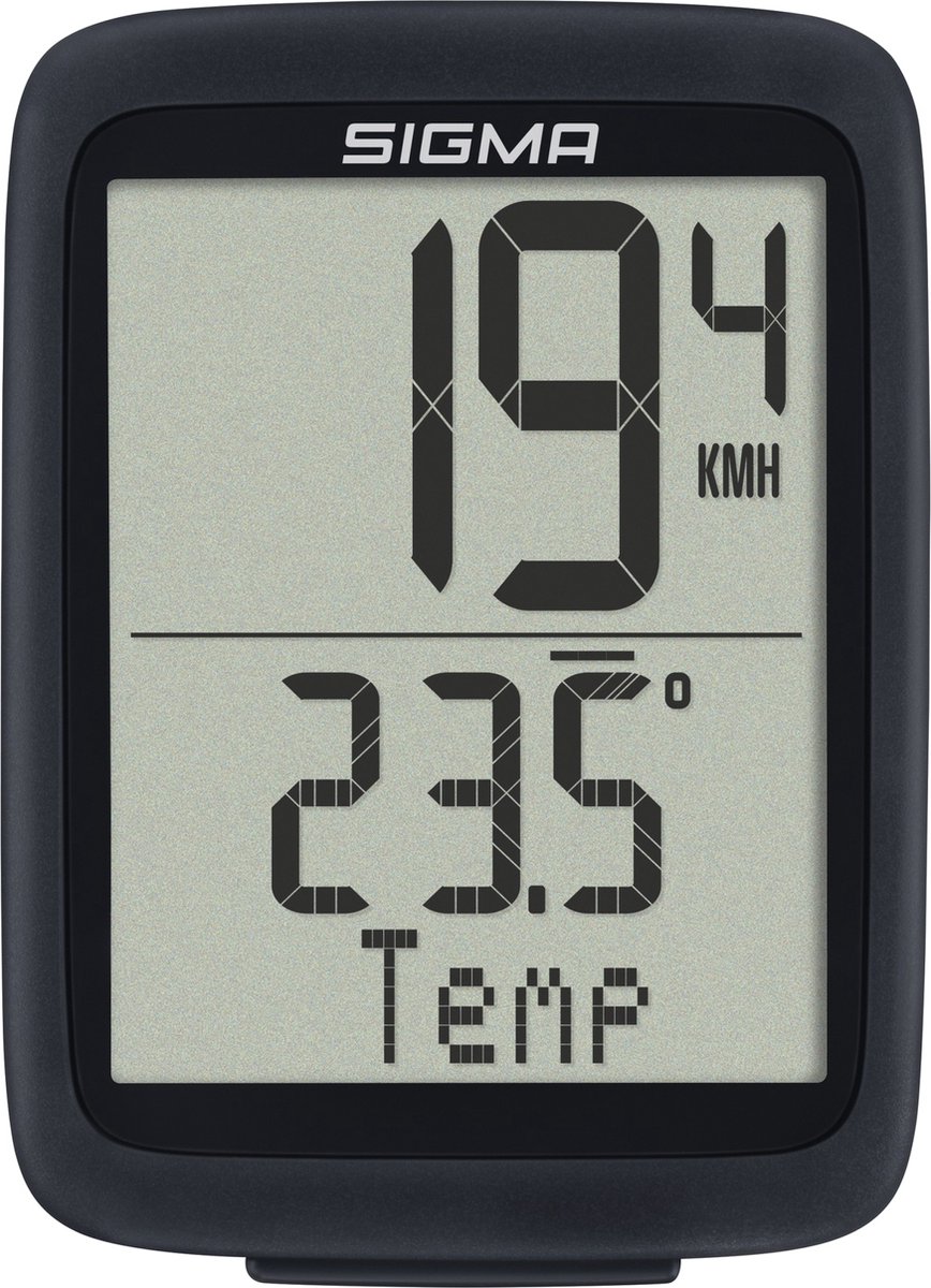 Sigma Fietscomputer BC 10.0 WR - Zwart