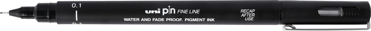 Uni Ball Uni-ball Fineliner Pin 0,1 Mm - Negro