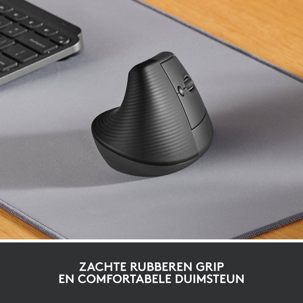 Logitech Lift Verticale Ergonomische Muis - Zwart