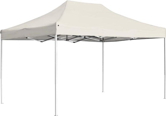 Vidaxl Partytent Professioneel Inklapbaar 4,5x3 M Aluminium Crème