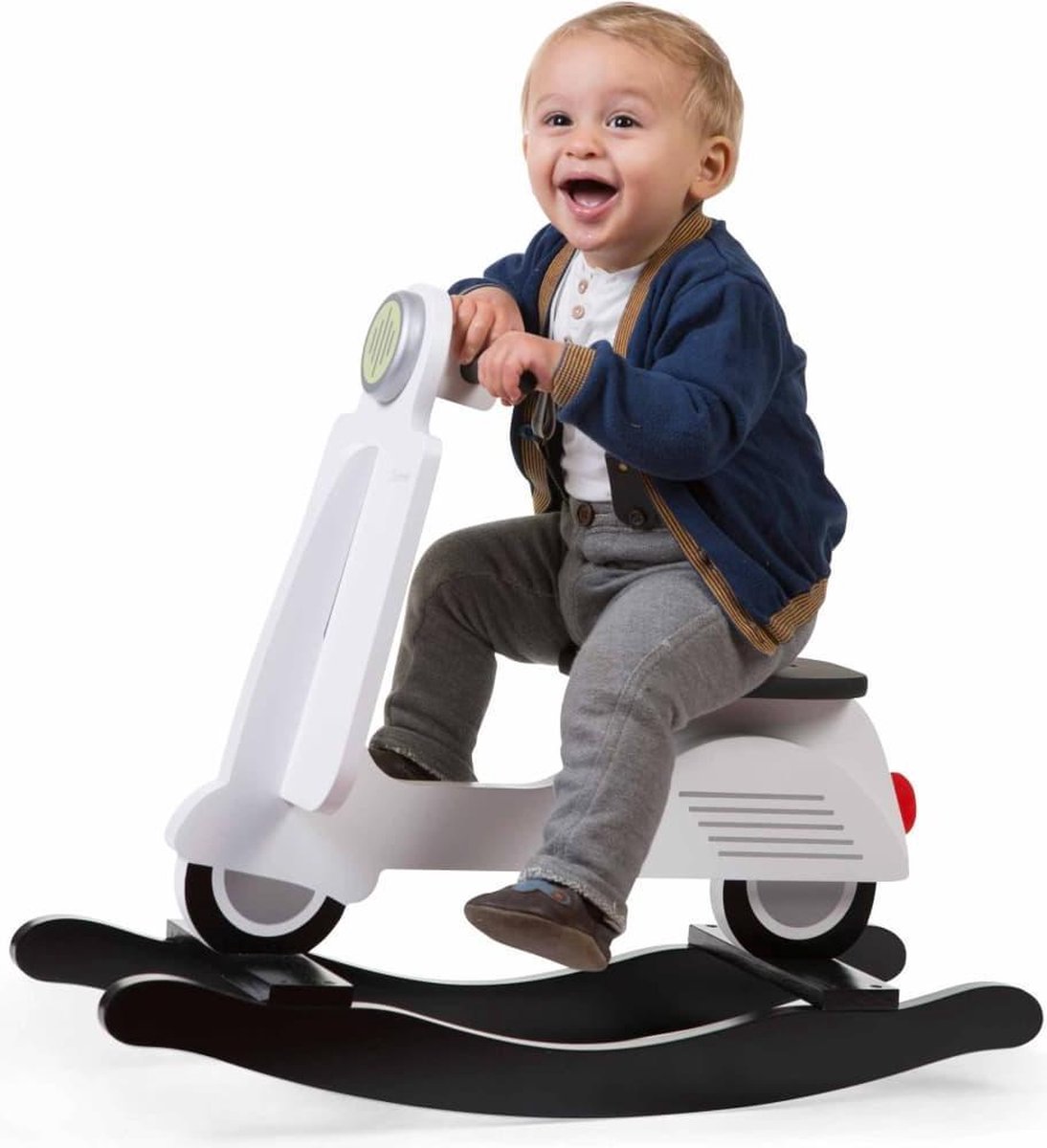 Childhome Hobbelfiguur Scooter 69 Cm - Wit